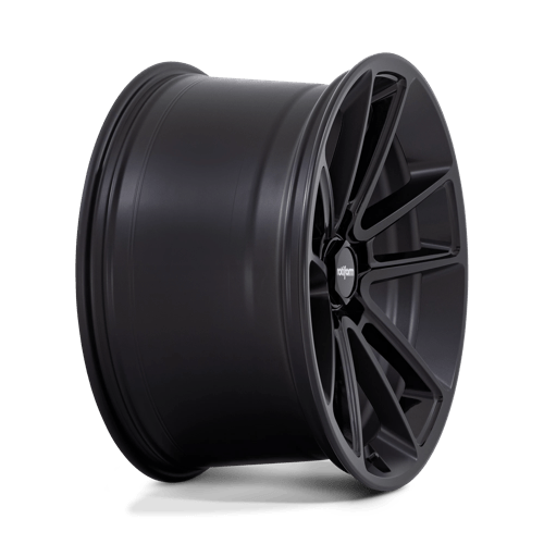 22x10 Rotiform R194 BTL Matte Black Cap Inside Spoke Details Wheel 5x112 (30mm)