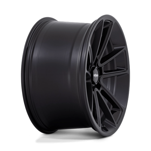 22x12 Rotiform R194 BTL Matte Black W/ Black Cap Wheel 5x130 (55mm)