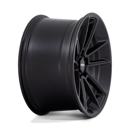 22x12 Rotiform R194 BTL Matte Black W/ Black Cap Wheel 5x130 (55mm)