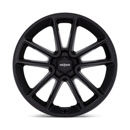 22x10 Rotiform R194 BTL Matte Black Cap Inside Spoke Details Wheel 5x112 (30mm)