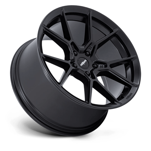 19x8.5 Rotiform RC199 KPR Satin Black Wheel 5x112 (45mm)
