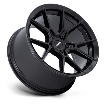20x10 Rotiform RC199 KPR Satin Black Wheel 5x120 (40mm)