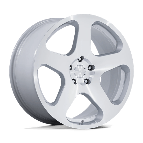 20x8.5 Rotiform RC200 NUE Gloss Silver W/ Machined Face Wheel 5x120 (35mm)