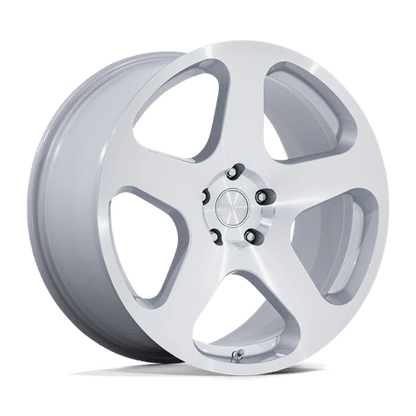 20x8.5 Rotiform RC200 NUE Gloss Silver W/ Machined Face Wheel 5x120 (35mm)