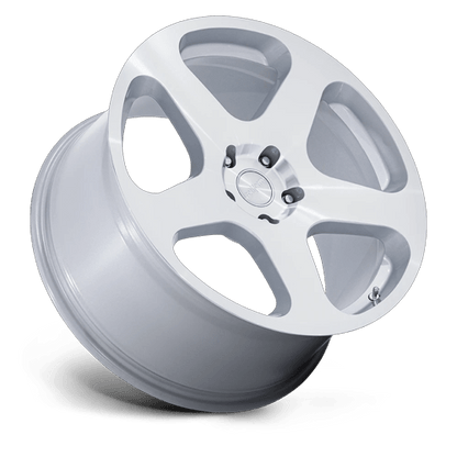 20x8.5 Rotiform RC200 NUE Gloss Silver W/ Machined Face Wheel 5x120 (35mm)