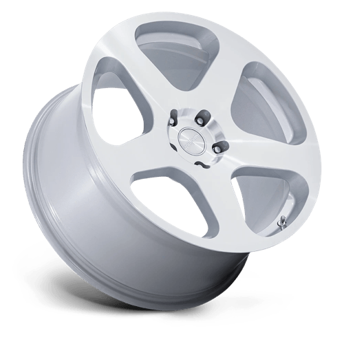 20x8.5 Rotiform RC200 NUE Gloss Silver W/ Machined Face Wheel 5x120 (35mm)