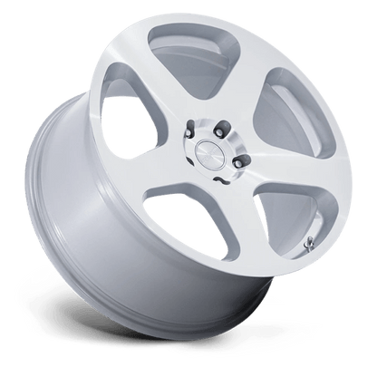 20x8.5 Rotiform RC200 NUE Gloss Silver W/ Machined Face Wheel 5x120 (35mm)