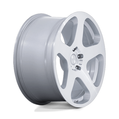 20x10 Rotiform RC200 NUE Gloss Silver W/ Machined Face Wheel 5x120 (40mm)