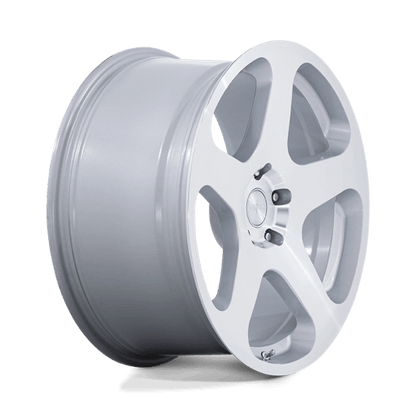 20x10 Rotiform RC200 NUE Gloss Silver W/ Machined Face Wheel 5x120 (40mm)