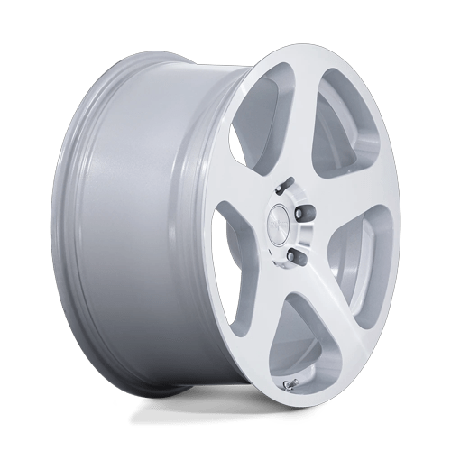 20x8.5 Rotiform RC200 NUE Gloss Silver W/ Machined Face Wheel 5x120 (35mm)