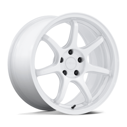 19x8.5 Rotiform RC208 BPU Glossy White Wheel 5x4.5 (20mm)