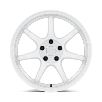 19x8.5 Rotiform RC208 BPU Glossy White Wheel 5x4.5 (20mm)