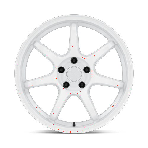 18x9.5 Rotiform RC208 BPU Gloss White Wheel 5x4.5 (38mm)