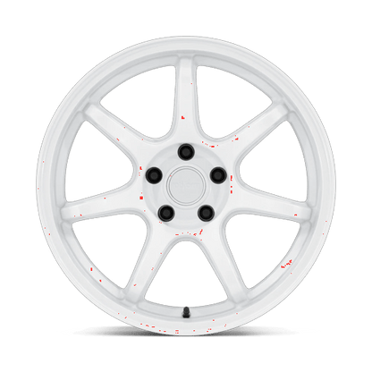19x8.5 Rotiform RC208 BPU Glossy White Wheel 5x4.5 (20mm)