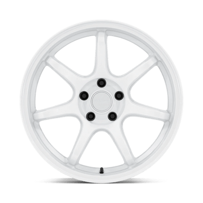 19x8.5 Rotiform RC208 BPU Gloss White Wheel 5x4.5 (35mm)