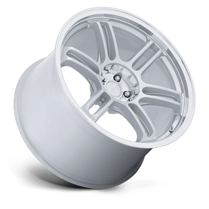 19x10.5 Rotiform RC209 RPS Matte Silver W/ Diamond Cut Lip Wheel 5x120 (35mm)