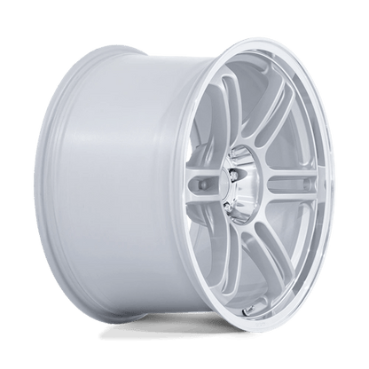 19x8.5 Rotiform RC209 RPS Matte Silver W/ Diamond Cut Lip Wheel 5x100 (35mm)