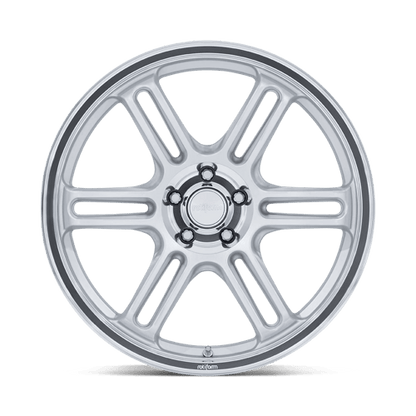 19x10.5 Rotiform RC209 RPS Matte Silver W/ Diamond Cut Lip Wheel 5x4.5 (40mm)