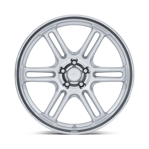 19x8.5 Rotiform RC209 RPS Matte Silver W/ Diamond Cut Lip Wheel 5x100 (35mm)