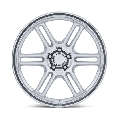 19x8.5 Rotiform RC209 RPS Matte Silver W/ Diamond Cut Lip Wheel 5x100 (35mm)