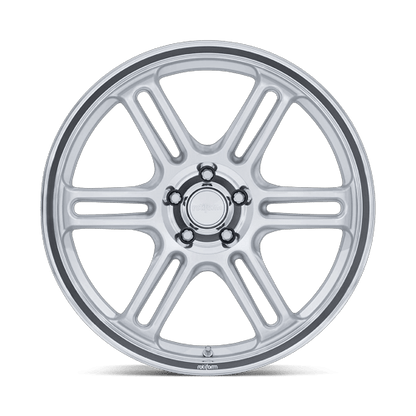 18x10.5 Rotiform RC209 RPS Matte Silver W/ Diamond Cut Lip Wheel 5x120 (25mm)