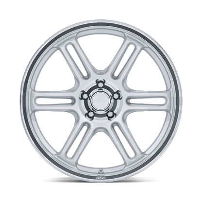 20x10 Rotiform RC209 RPS Matte Silver W/ Diamond Cut Lip Wheel 5x4.5 (30mm)