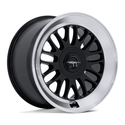 18x9.5 Rotiform RC214 SCP Gloss Black W/ Diamond Cut Lip Wheel 5x120 (38mm)
