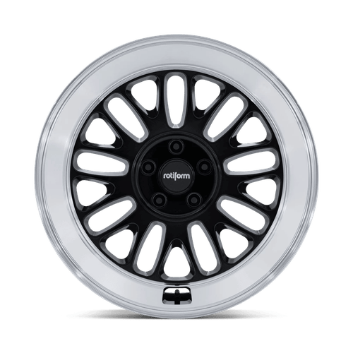 19x9.5 Rotiform RC214 SCP Gloss Black W/ Diamond Cut Lip Wheel 5x120 (22mm)