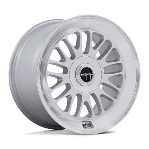 18x9.5 Rotiform RC214 SCP Gloss Silver W/ Diamond Cut Lip Wheel 5x100 (38mm)