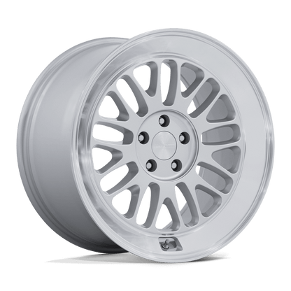 19x10.5 Rotiform RC214 SCP Gloss Silver W/ Diamond Cut Lip Wheel 5x112 (35mm)
