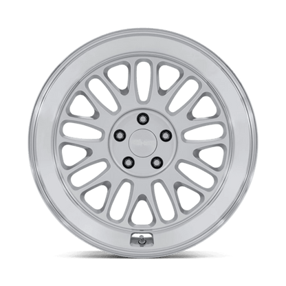 19x8.5 Rotiform RC214 SCP Gloss Silver W/ Diamond Cut Lip Wheel 5x112 (45mm)