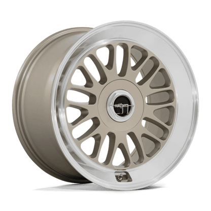 19x8.5 Rotiform RC214 SCP Matte Gold W/ Diamond Cut Lip Wheel 5x130 (45mm)
