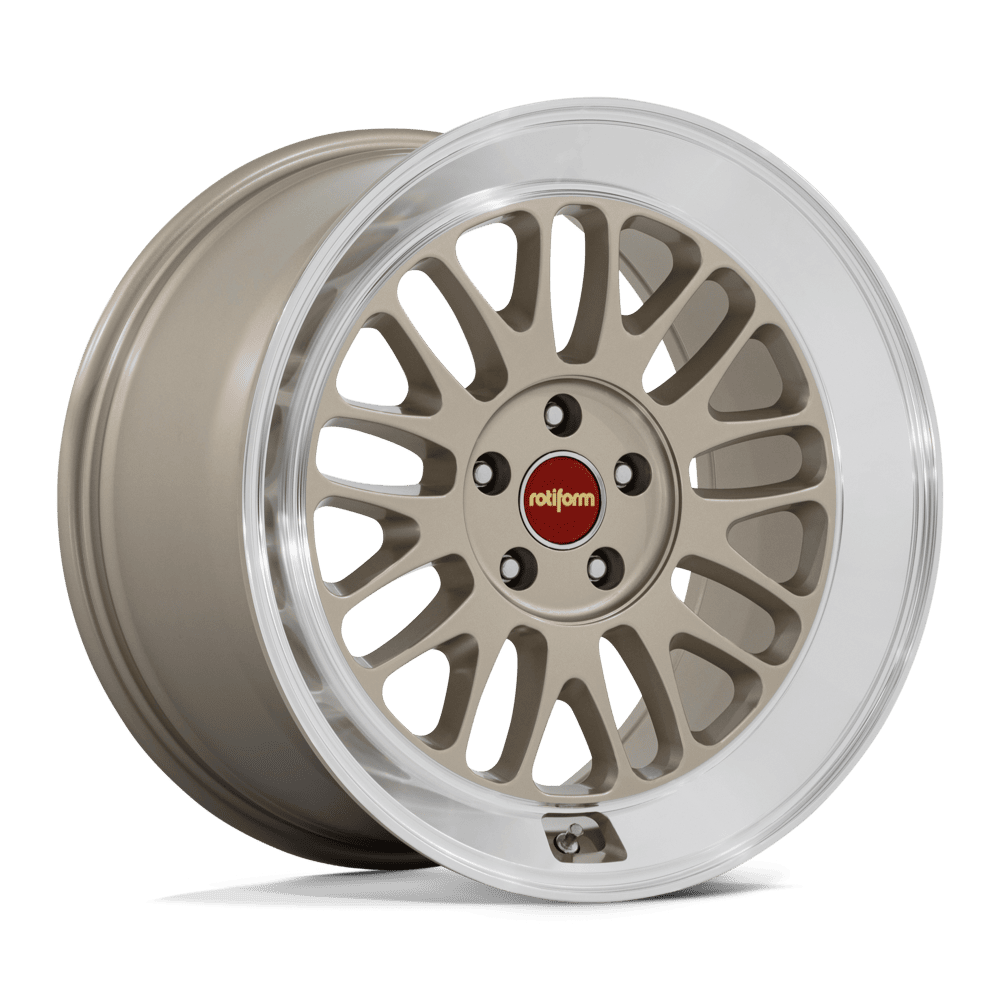 19x8.5 Rotiform RC214 SCP Matte Gold W/ Diamond Cut Lip Wheel 5x112 (45mm)