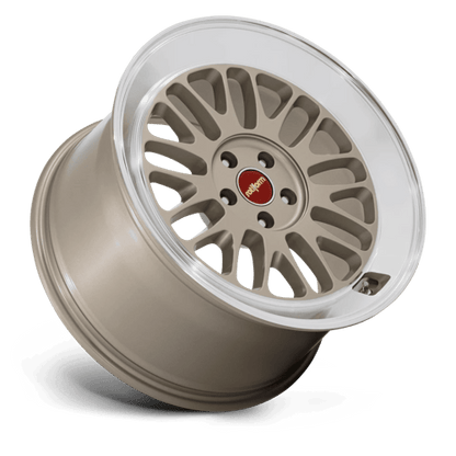 18x8.5 Rotiform RC214 SCP Matte Gold W/ Diamond Cut Lip Wheel 5x112 (45mm)