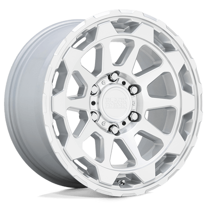 18x9 Black Rhino Rotor Gloss Silver With Mirror Cut Face Wheel 6x120 (12mm)