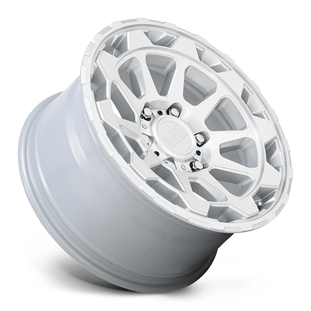 18x9 Black Rhino Rotor Gloss Silver With Mirror Cut Face Wheel 6x120 (12mm)