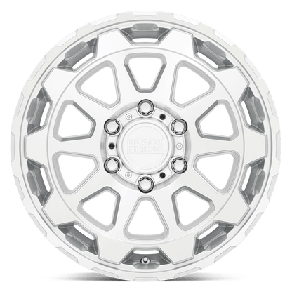 18x9 Black Rhino Rotor Gloss Silver With Mirror Cut Face Wheel 6x120 (12mm)