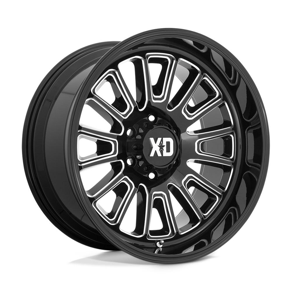 20x9 XD XD864 ROVER Gloss Black Milled Wheel 8x170 (0mm)