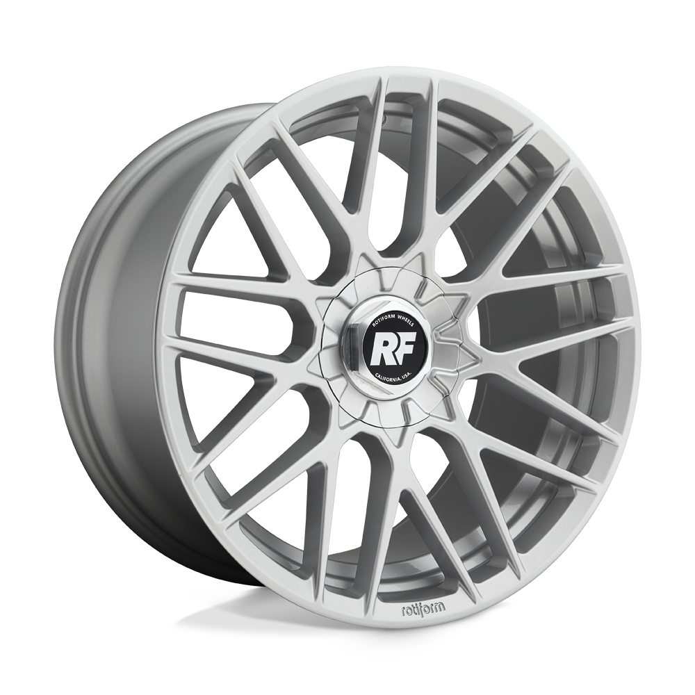 18x8.5 Rotiform R140 RSE Gloss Silver Wheel 5x112/5x120 (35mm)