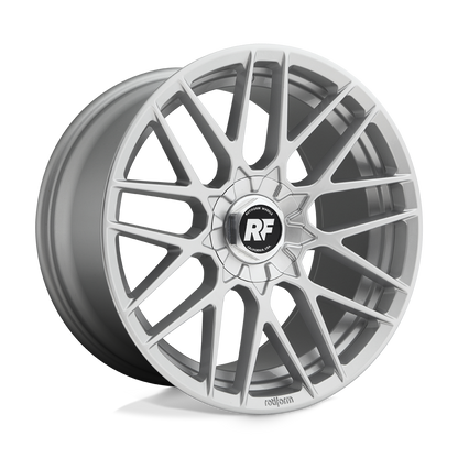 18x8.5 Rotiform R140 RSE Gloss Silver Wheel 5x112/5x120 (35mm)