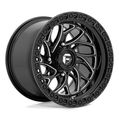 15x10 Fuel UTV D741 Runner Gloss Black Milled Wheel 4x137 (0mm)