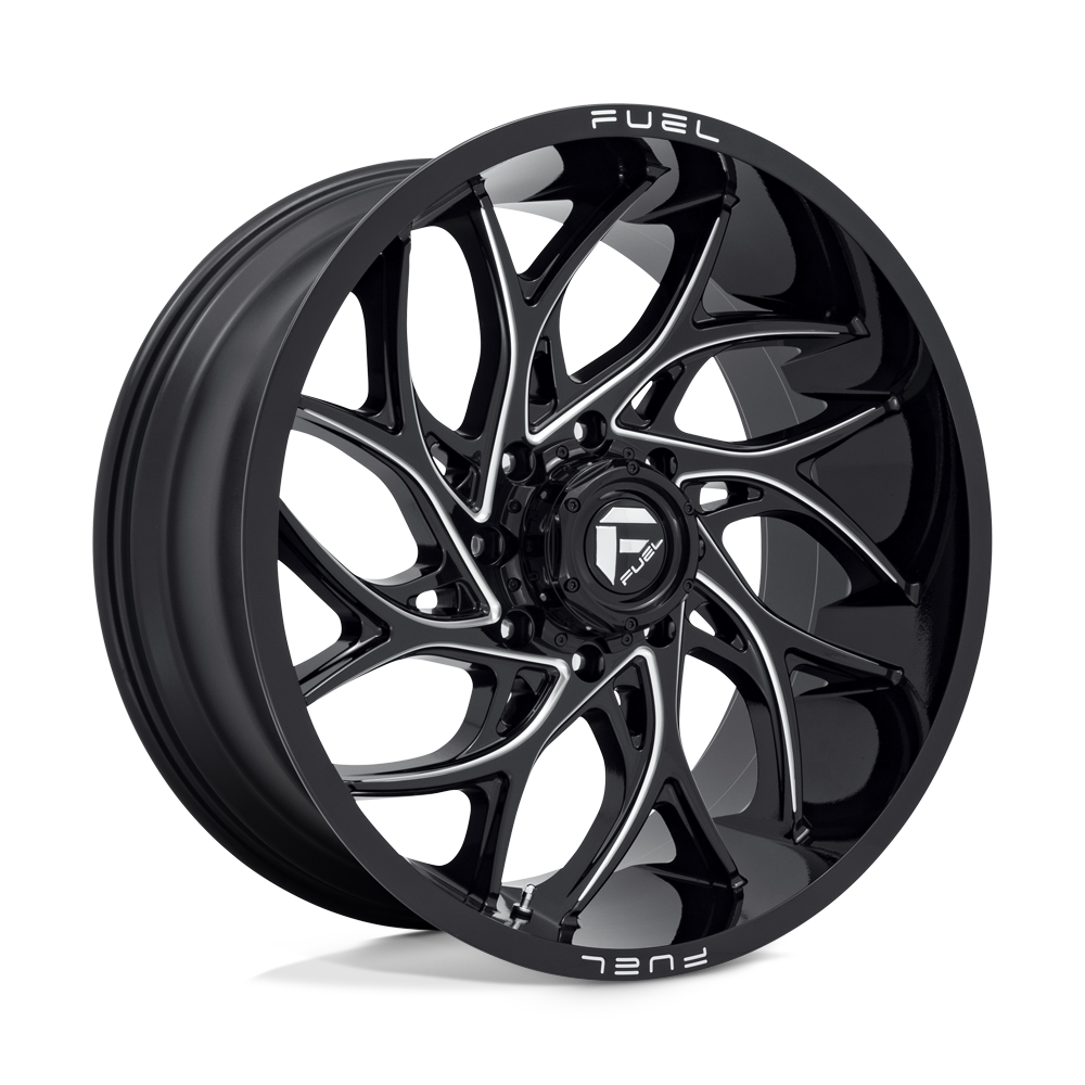 24x11 Fuel D741 RUNNER Gloss Black Milled Wheel 8x6.5 (0mm)