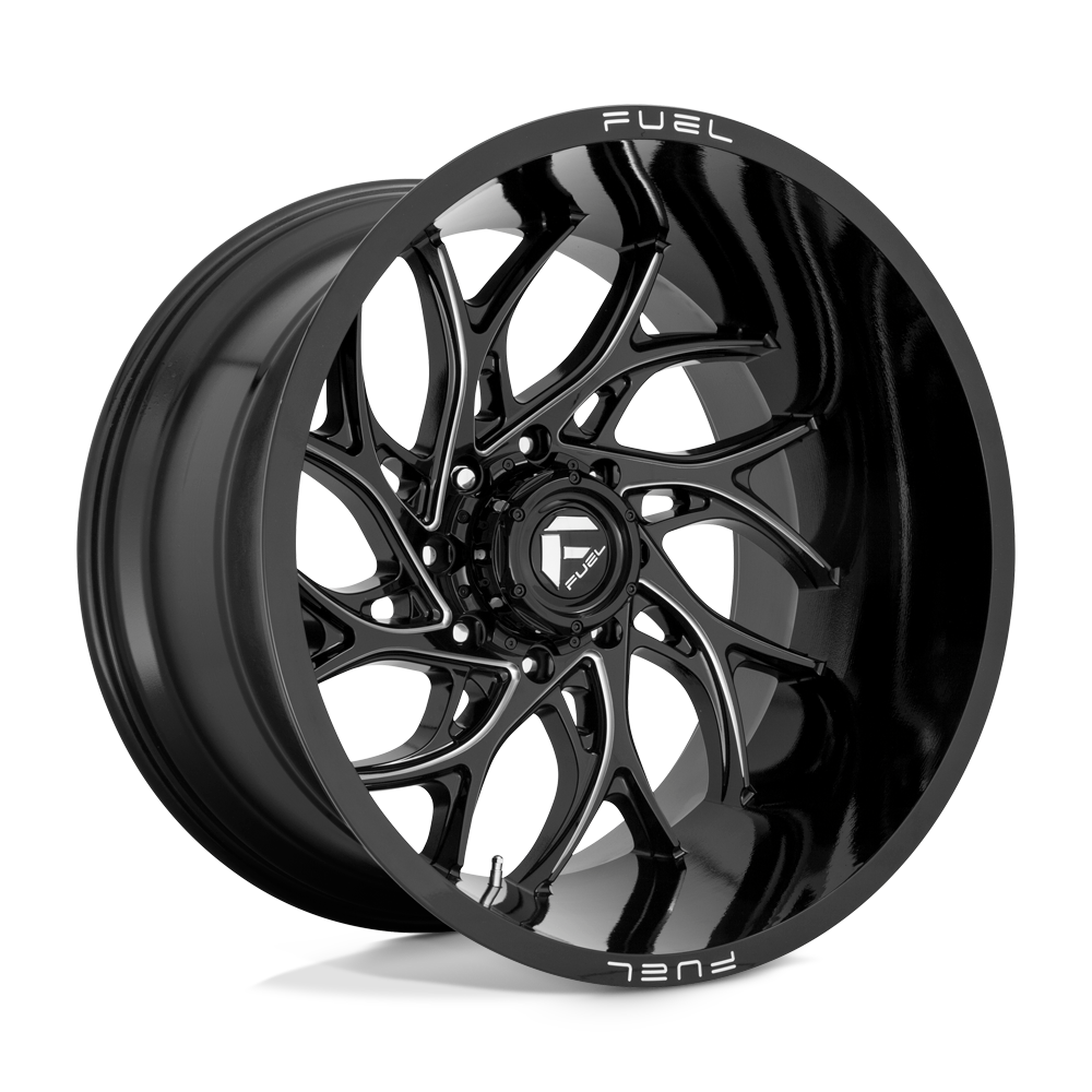 24x12 Fuel D741 RUNNER Gloss Black Milled Wheel 6x135 (-44mm)