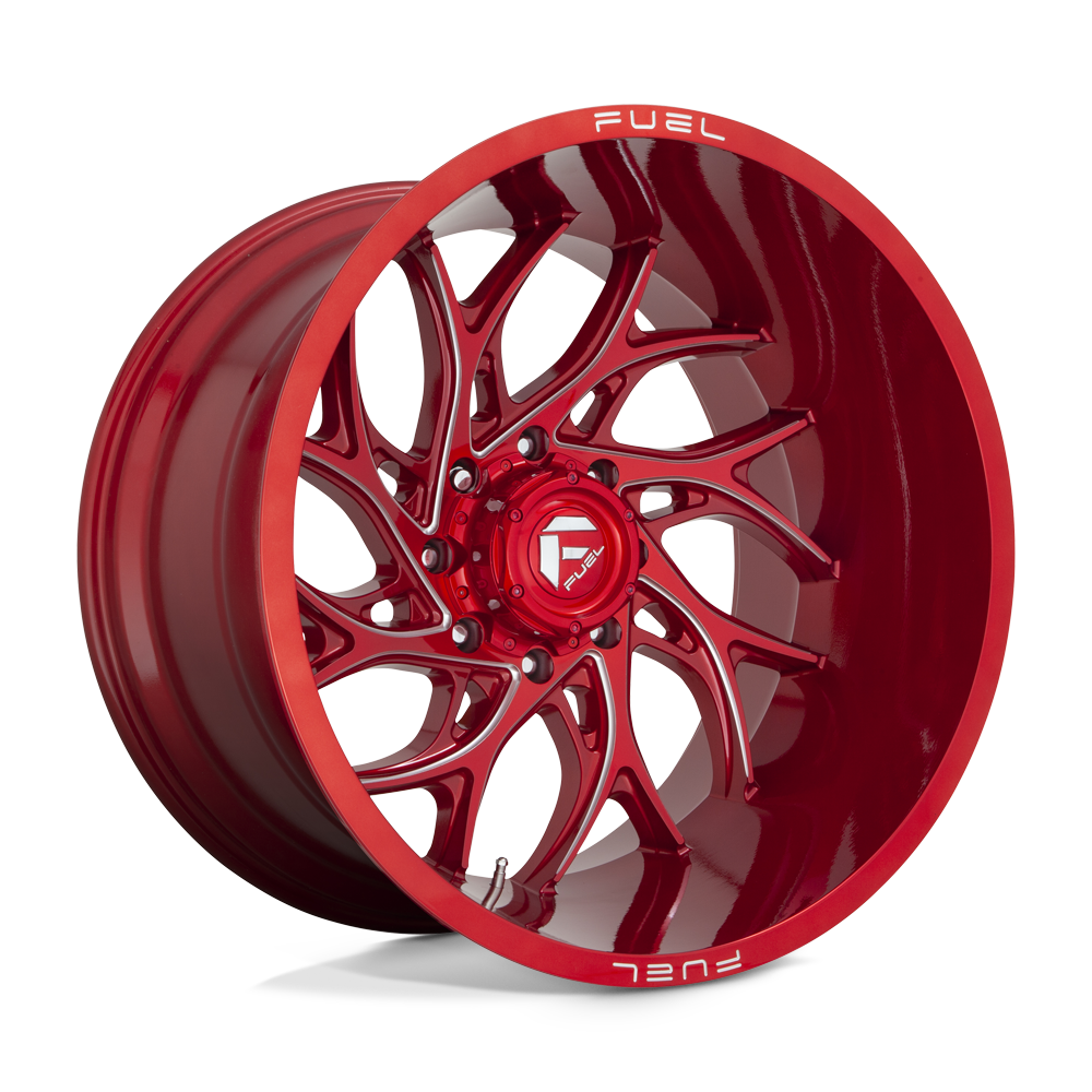 24x12 Fuel D742 RUNNER Candy Red Milled Wheel 8x170 (-44mm)
