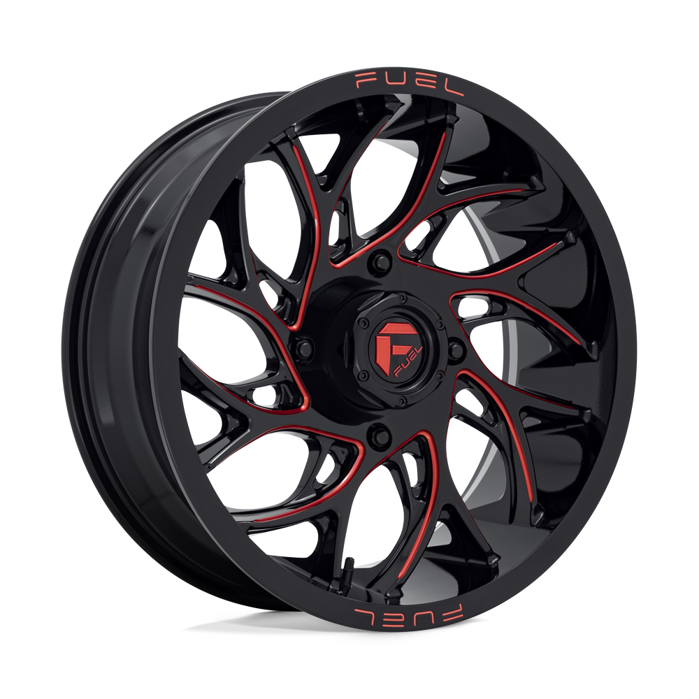 20x7 Fuel UTV D779 RUNNER UTV Gloss Black Milled Candy Red Wheel 4x137 (13mm)