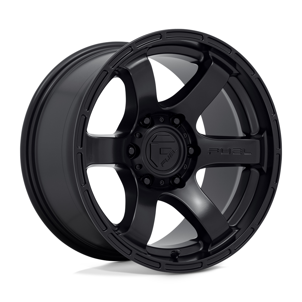 18x9 Fuel D766 Rush Satin Black Wheel 6x5.5 (1mm)