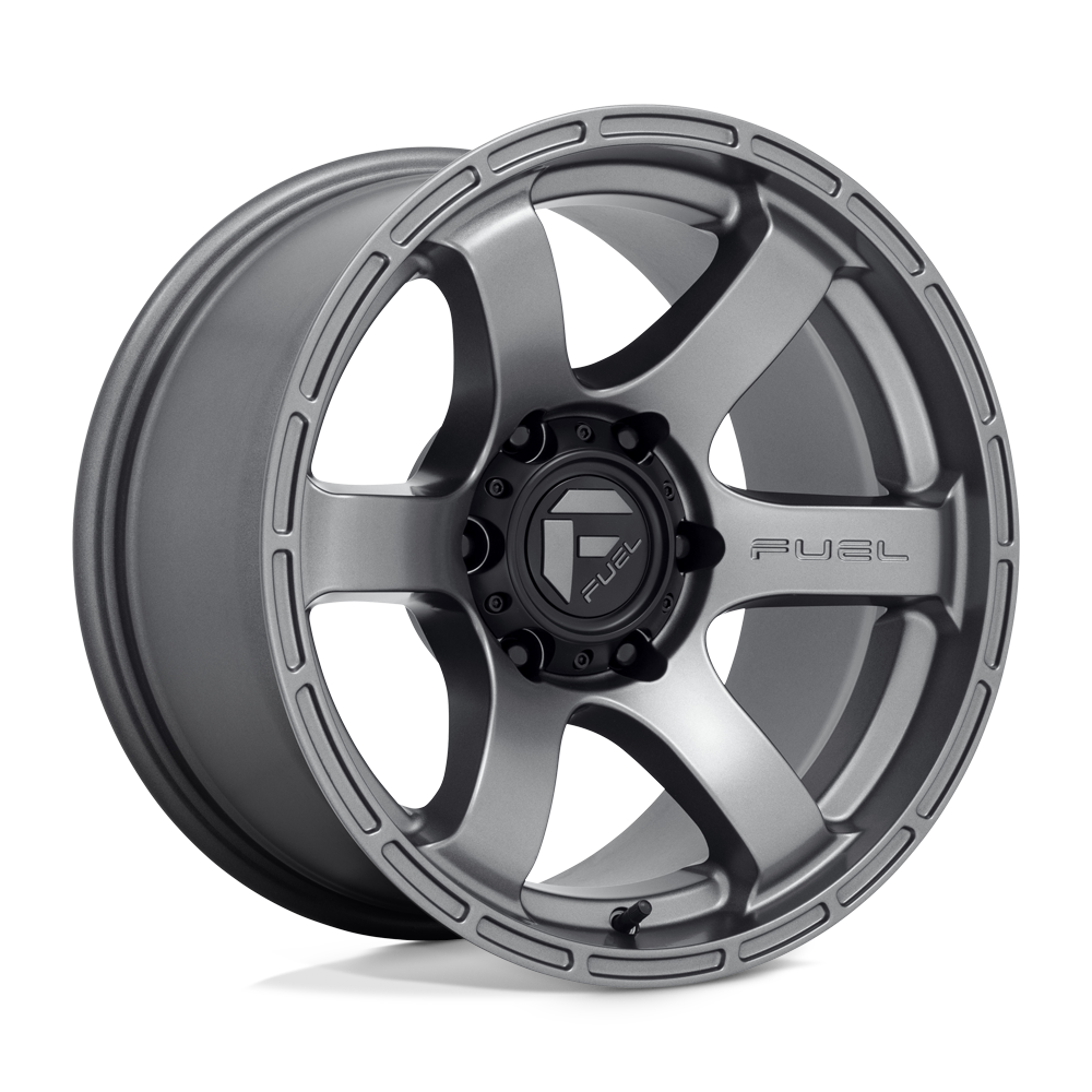 18x9 Fuel D767 Rush Matte Gun Metal Wheel 6x5.5 (1mm)
