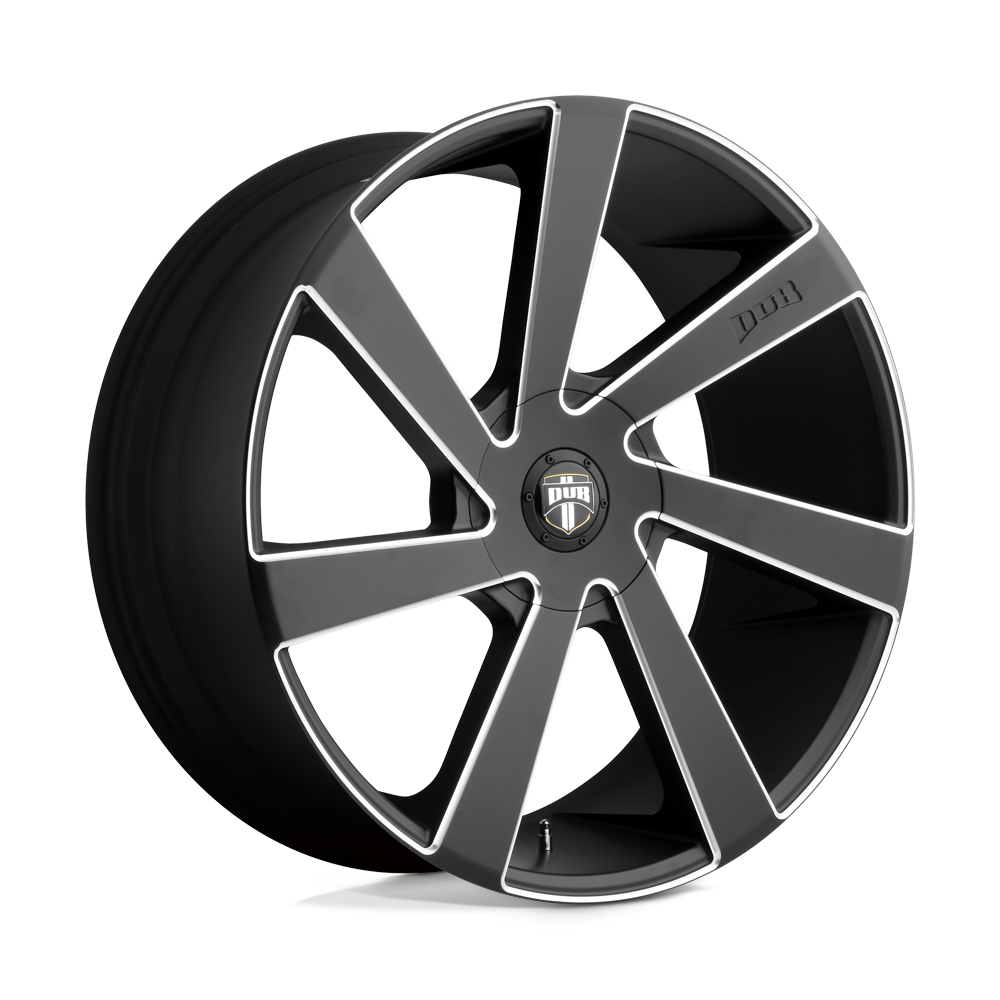 22x9.5 DUB S133 DIRECTA MATTE BLACK MILLED Wheel 6x135/6x5.5 (30mm)