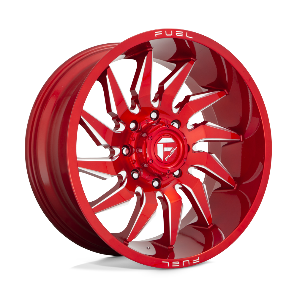 22x10 Fuel D745 SABER Candy Red Milled Wheel 5x5 (-18mm)