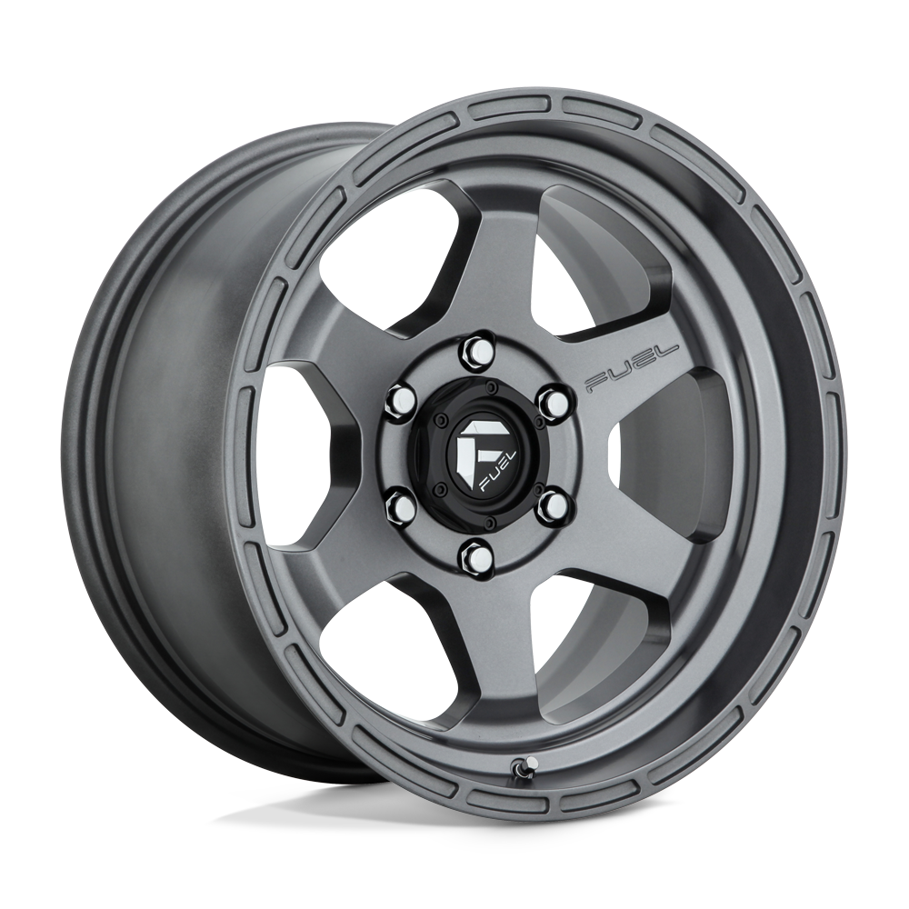 18x9 Fuel D665 SHOK MATTE GUN METAL Wheel 5x5 (-12mm)